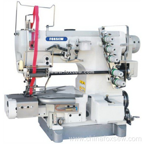 Cylinder Bed Interlock Sewing Machine for Elastic Lace Attaching